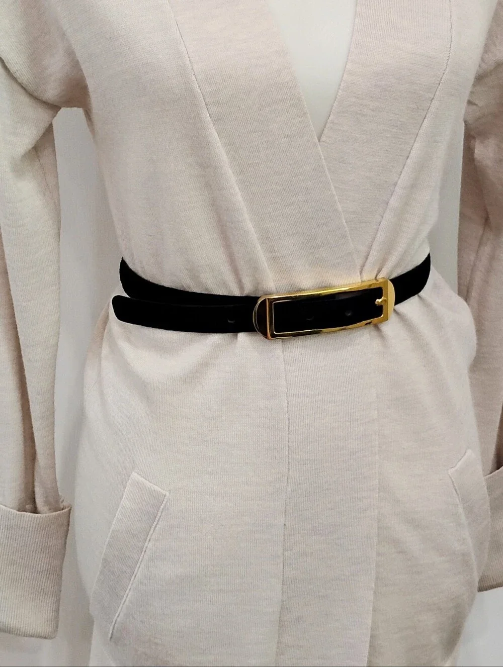 SLEEK VINTAGE STEPHEN COLLINS LEATHER BELT